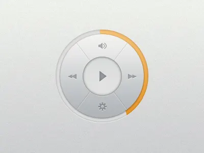 Music Player Widget (PSD) circular freebies media player music play player progress psd template widget
