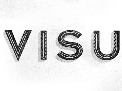 VISU branding distressing logo texture type