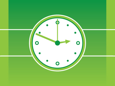 Time Keeper clock green icon watch