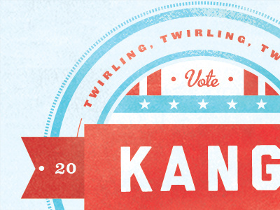 Kang and Kodos 2012! badge blue election logo politics red stamp the simpsons