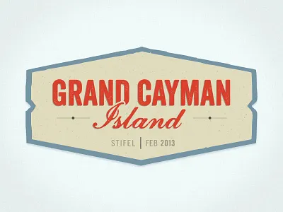 Grand Cayman grand cayman island red script vintage