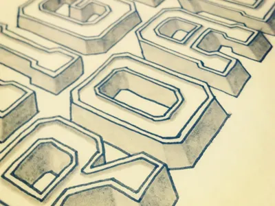 High Road brush drawing illustration ink pencil shadow typography