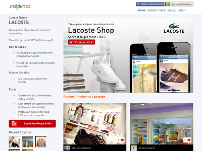 Web Concept - Snapshot Photo Competition challenges instagram photo competition snapshot