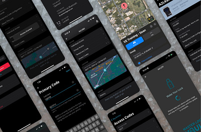 Master Lock Vault Enterprise iOS access control app design connected products ios master lock mobile app security security app ui