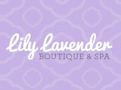 Lily Lavender boutique lavender lily lavender logotype pattern spa