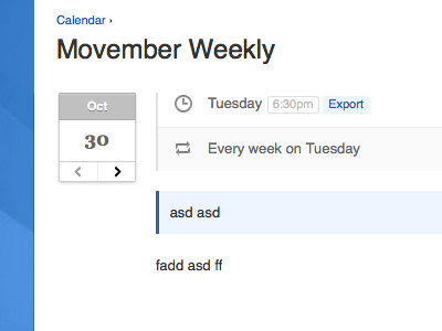 Calendar - Next and Previous calendar paging ui web app