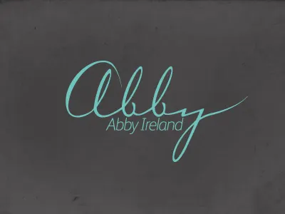 Abby Ireland Logo brand identity logo makeup artist
