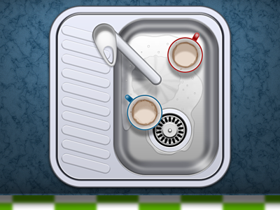 Cups to wash :) cup icon ios ipad iphone wash