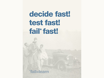 Fail is learn lean poster startup ux uxidea