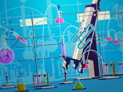 Chemistry Set chemicals test tube