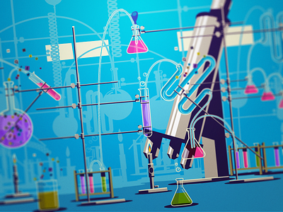 Chemistry Set chemicals test tube