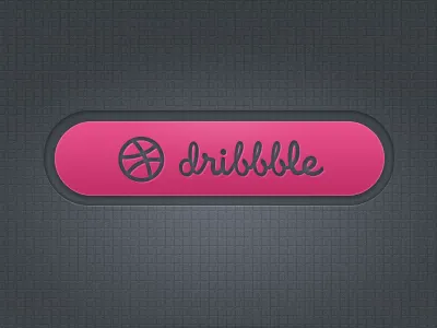 Dribbble Button button dribbble