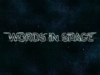 Words In Space: Logo black explode fuck yeah future futuristic futuristic game game line lines scramble space stars title screen word words in space