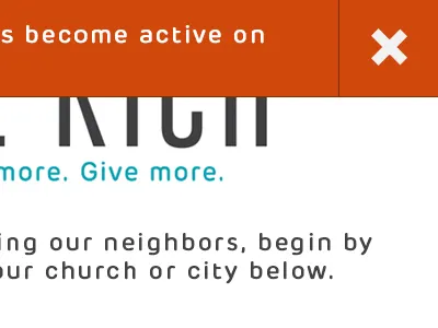 Mobile Site - Error Message drop down error ios mobile red ui x