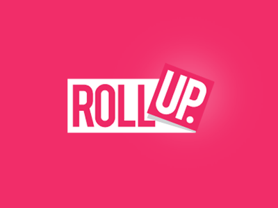 Roll UP branding bulgaria clean logo pink sofia vector