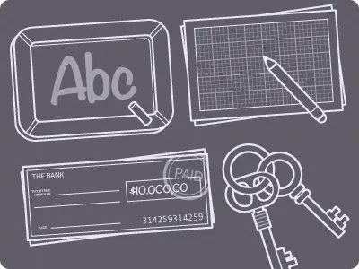 Icons: Blackboard, Sketch, Check, Keys blackboard check flat icons icons keys sketch