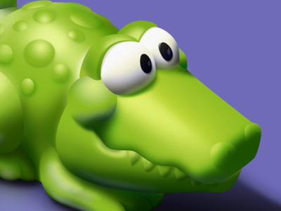 Rubber Crocodile crocodile cute photoshop rubber study toy