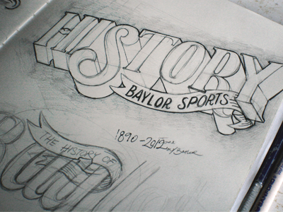 History history lettering sketch