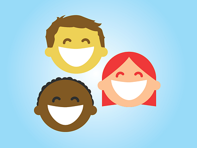 Kids illustration kids smile vector