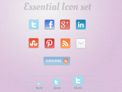 Essential Icon Set freebie