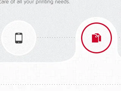 Huge circle tabs circle huge red tabs white