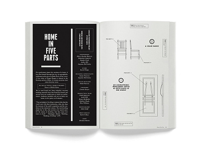 Home in Five Parts brochure design graphic layout print typography
