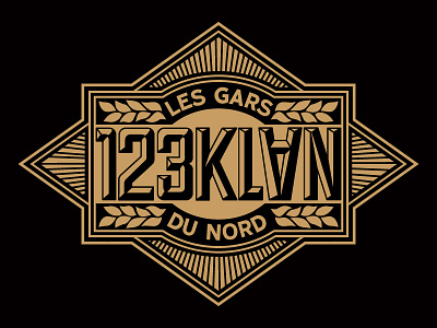 Les Gars Du Nord 123klan typo vintage