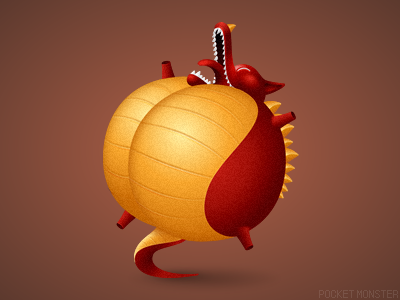 Pocket monster animal animals ass beijing china chinese dragon imake make makemake monster pocket red wild
