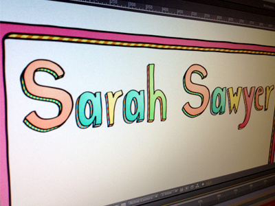 Intro Titles animation design hand drawn titles