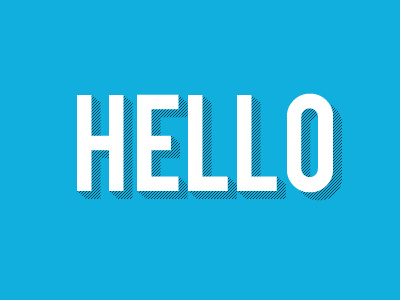 Hello hello illustration texture typography