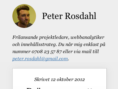 Header of the mobile version of my blog blog css header mobile