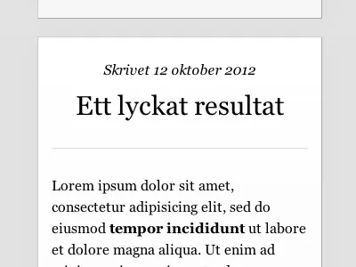 Mobile blog post article blog css mobile post
