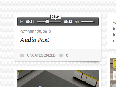 Audio player audio css3 html5 icon font mediaelement player ui