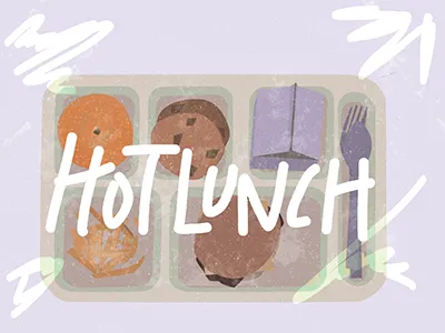 Hotlunch illustration lettering