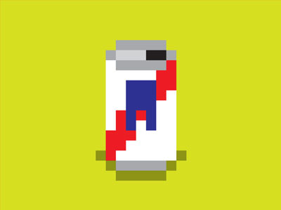 8-bit PBR 8 bit beer hipster illustration pbr wasted