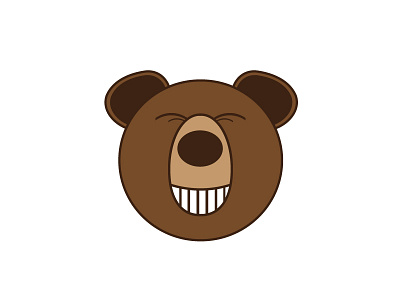 Grin & Bare It bear brown grin teeth