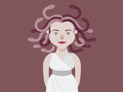 Day Seven: Medusa greek halloween medusa snake toga