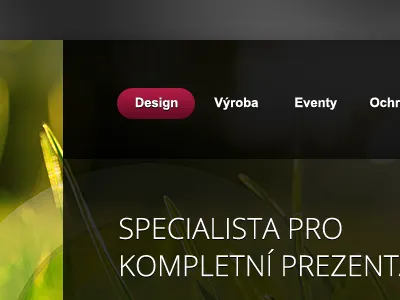 WIP: Family graphic studio blur button dark green header hover menu shadow