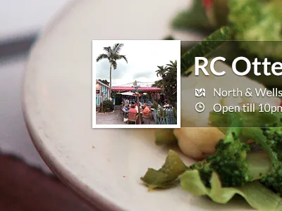 Profile food profile travel ui web