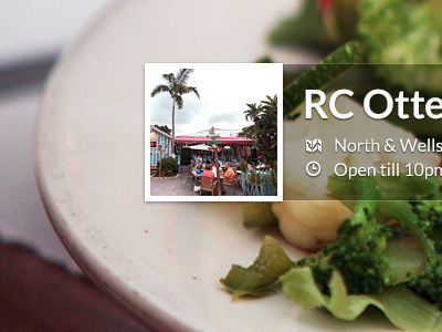 Profile food profile travel ui web