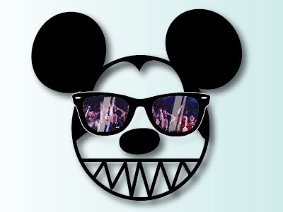 Mickey Smashup black disney first fun goofy kitschy mickey mickey mouse newbie noob radiohead screenshot sunglasses vector wayfarer whatever