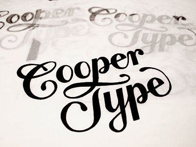 Cooper Type barber black cooper hand ken lettering round script type type@cooper white