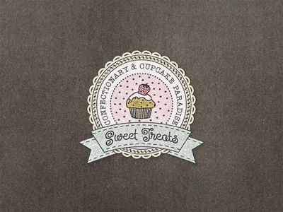 Sweet Treats II ... badge grungy label lettering retro type typeface typo typography vintage
