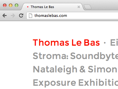 thomaslebas.com portfolio website