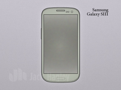 Samsung Galaxy SIII illustration mobile mobile first phone technical illustration