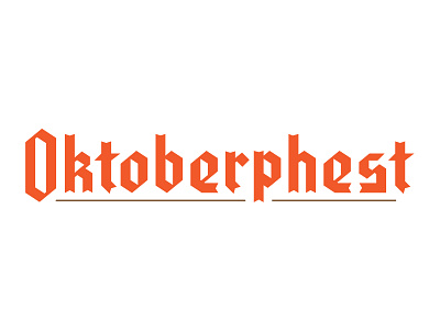 Octoberphest beer blackletter lettering octoberfest philadelphia philly type