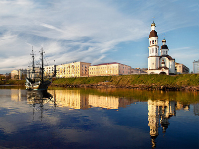 Arkhangelsk bay arkh arkhangelsk photo manupulation russia