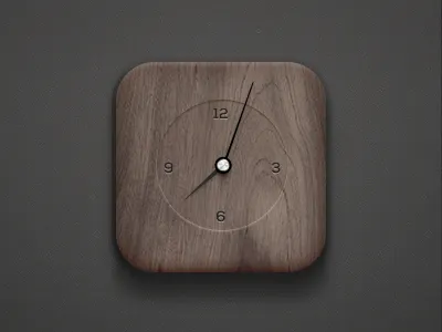 Wood Clock clock icon time wood