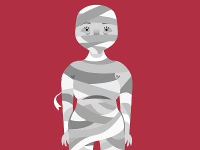 Day Eight: Mummy dead halloween monster mummy