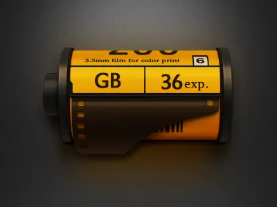 Film icon film icon rebound yellow